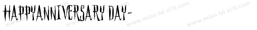 HAPPYANNIVERSARY DAY字体转换